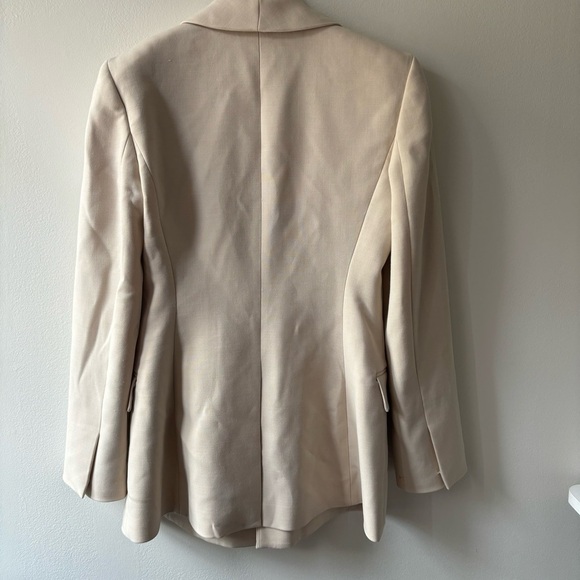 Theory Shawl Collar Blazer Utility Wool in Canvas Size 6 $575 - Picture 3 of 9